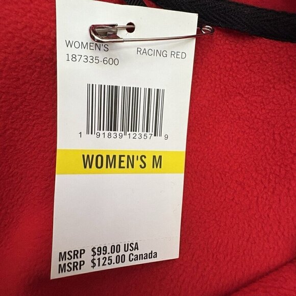 Spyder Constant Full-Zip Sweater Fleece Jacket Red Black Women’s NWT #187335 - Picture 10 of 10